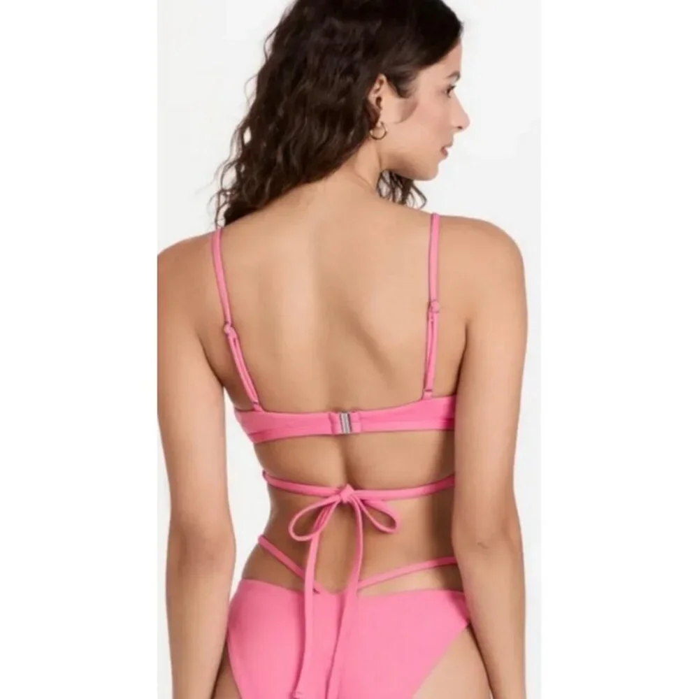 Jonathan Simkhai Harlen Strappy Bikini Top NWT M - Picture 11 of 12